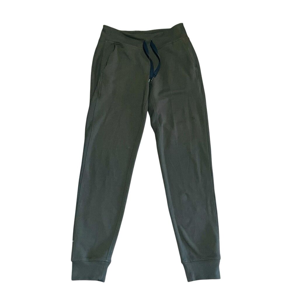 Lululemon Jogger Army Green Sz 4 Women’s Lounge Drawstring Pants Athleisure